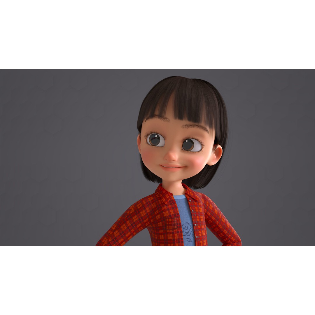 Cartoon Family 3D Model – Low Poly Rigged Characters for Animation - View 65