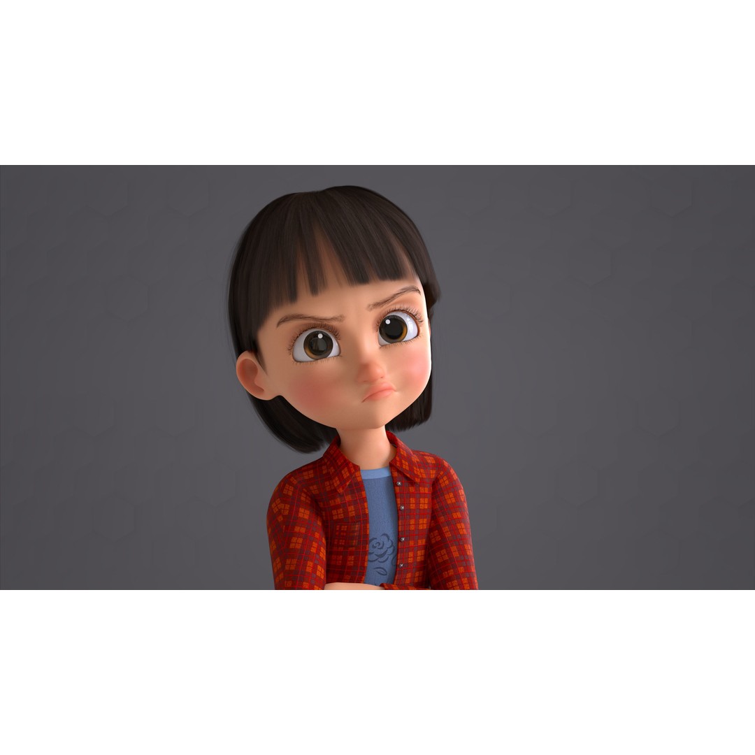 Cartoon Family 3D Model – Low Poly Rigged Characters for Animation - View 66