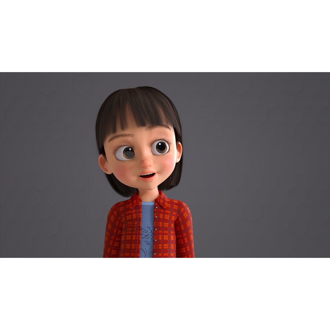 Cartoon Family 3D Model – Low Poly Rigged Characters for Animation - View 67
