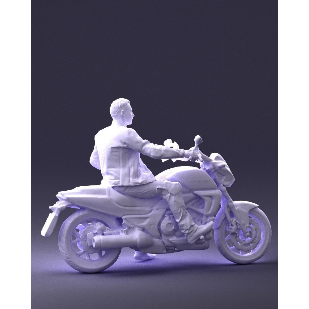Biker 3D Model – Realistic Motorcyclist in Protective Gear, FBX, OBJ - View 18