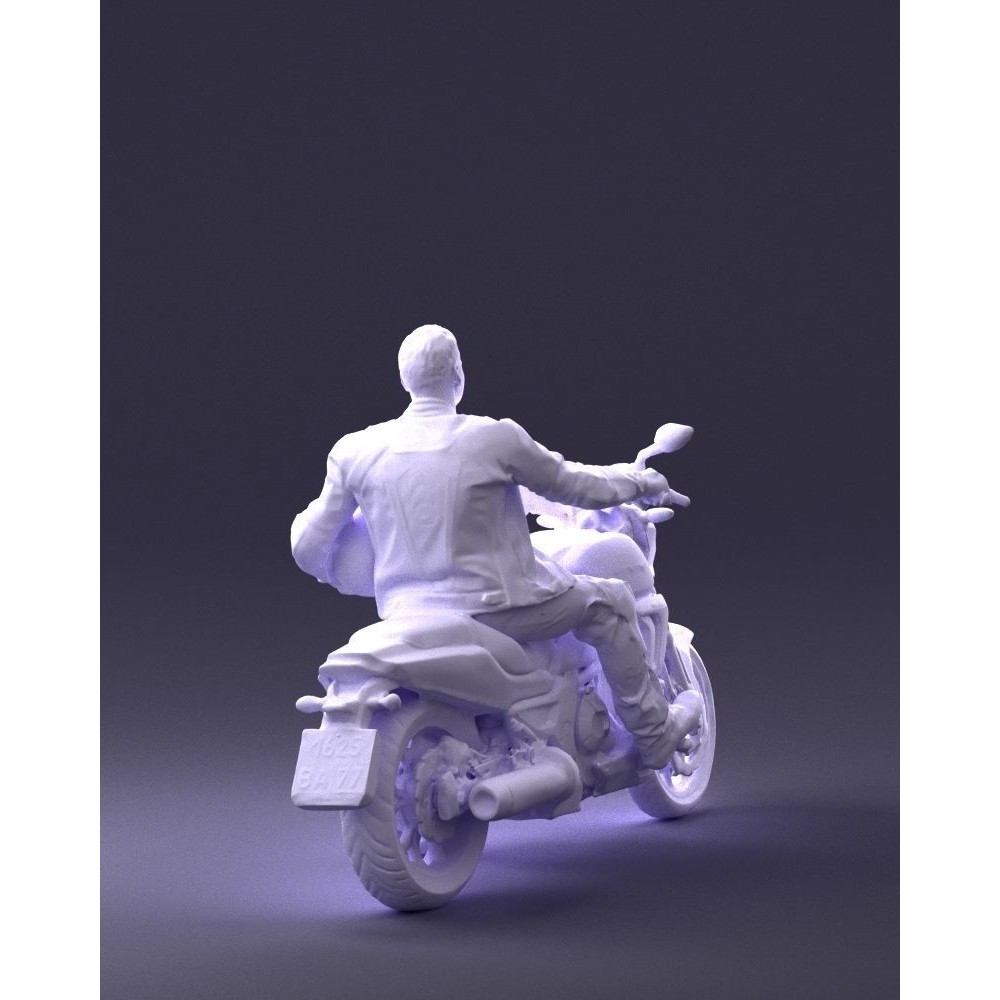 Biker 3D Model – Realistic Motorcyclist in Protective Gear, FBX, OBJ - View 21