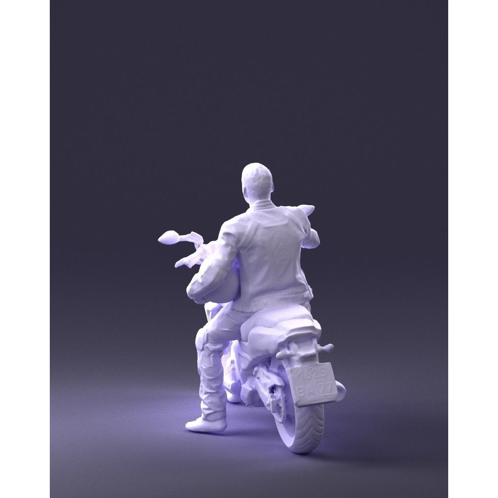 Biker 3D Model – Realistic Motorcyclist in Protective Gear, FBX, OBJ - View 24