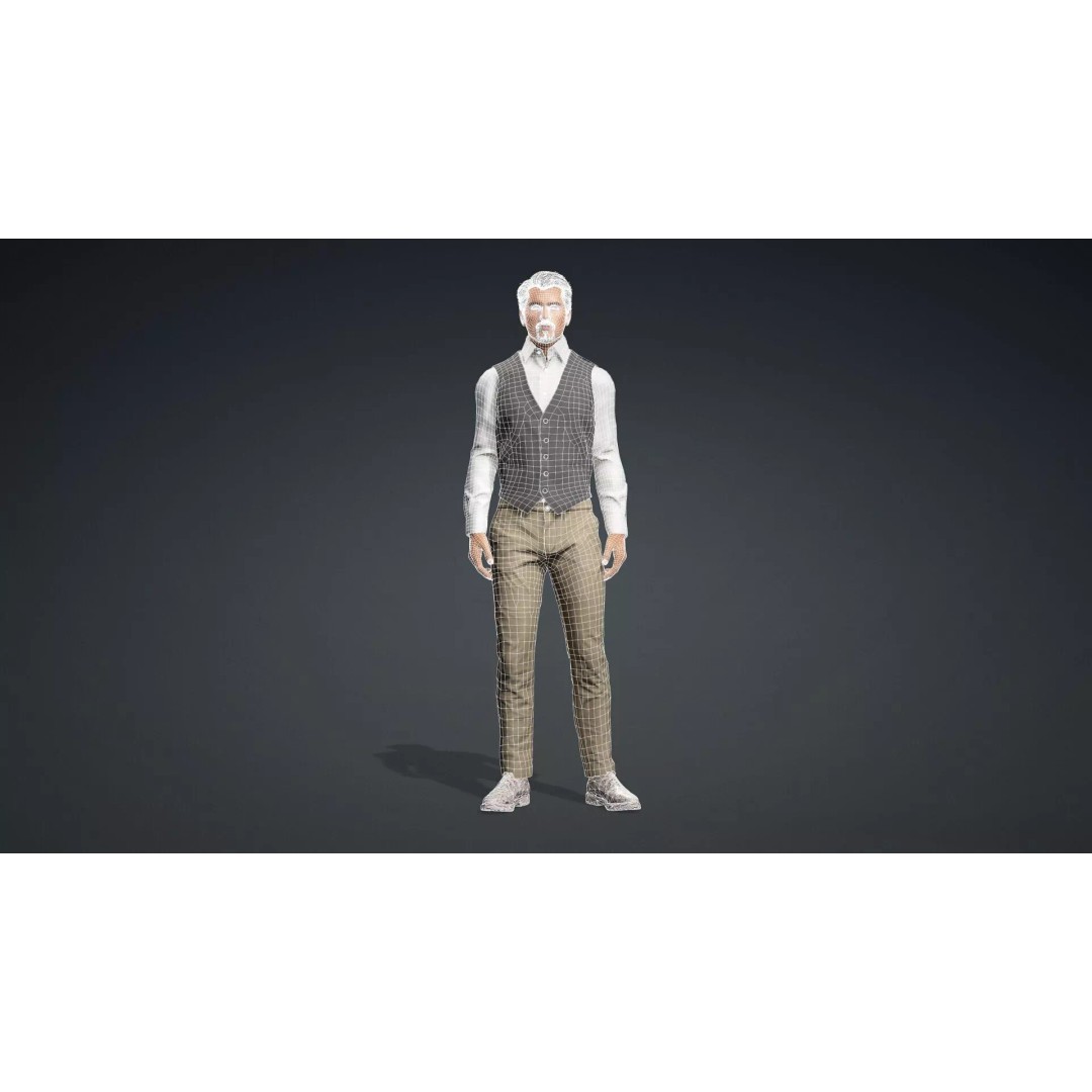 Detailed Male Character 3D Model – Rigged, PBR Textures, FBX - View 13