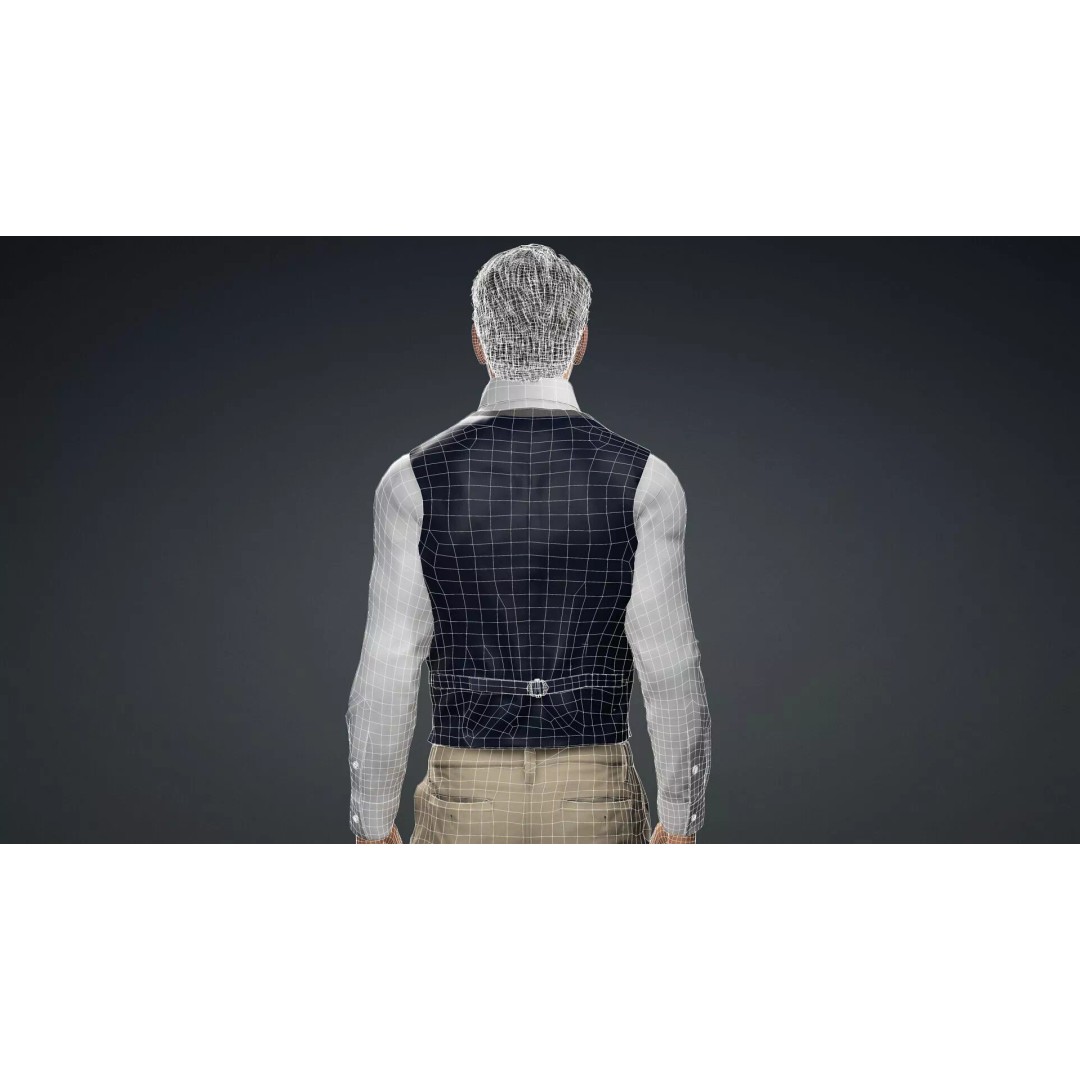 Detailed Male Character 3D Model – Rigged, PBR Textures, FBX - View 17