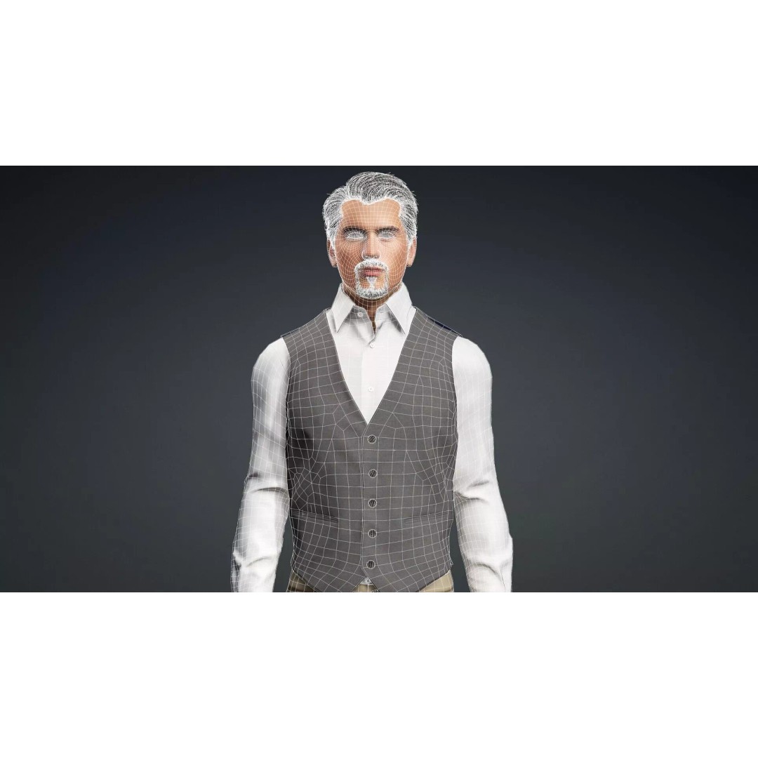 Detailed Male Character 3D Model – Rigged, PBR Textures, FBX - View 18