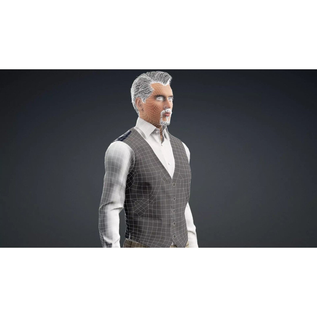 Detailed Male Character 3D Model – Rigged, PBR Textures, FBX - View 19