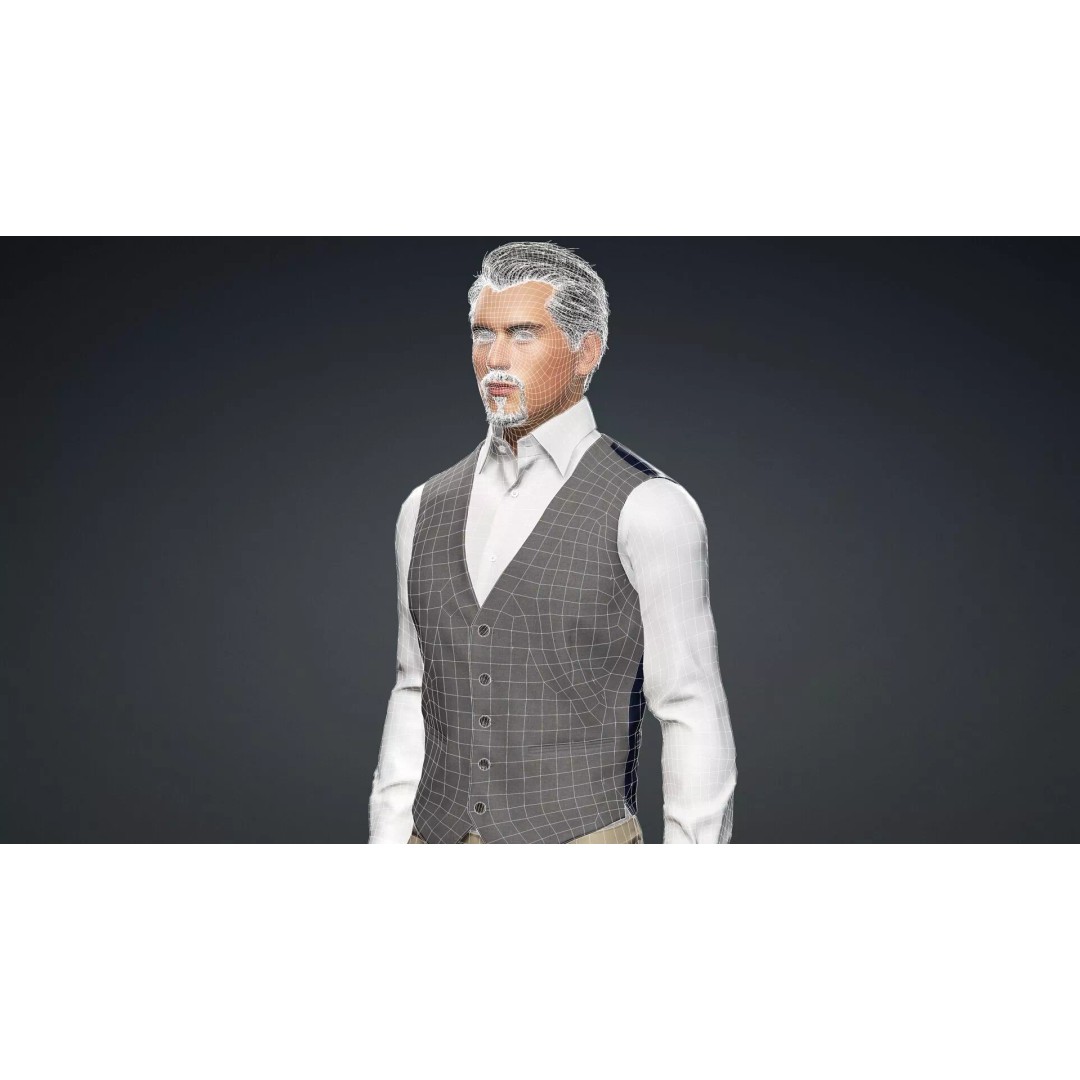 Detailed Male Character 3D Model – Rigged, PBR Textures, FBX - View 20