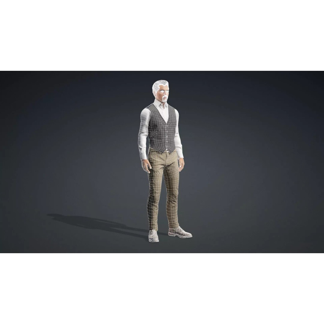 Detailed Male Character 3D Model – Rigged, PBR Textures, FBX - View 21