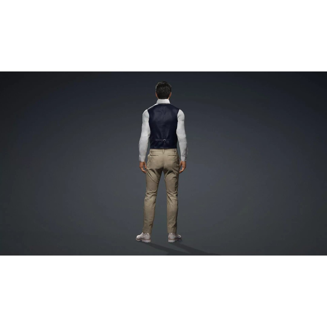 Detailed Male Character 3D Model – Rigged, PBR Textures, FBX - View 6
