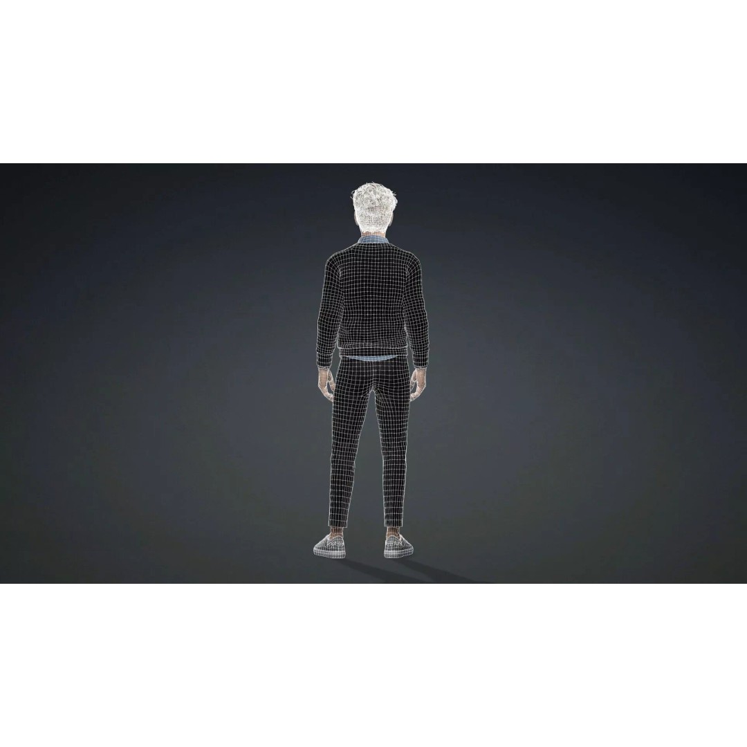 Handsome Teen Boy 3D Model – Rigged Character with PBR Textures, FBX - View 16