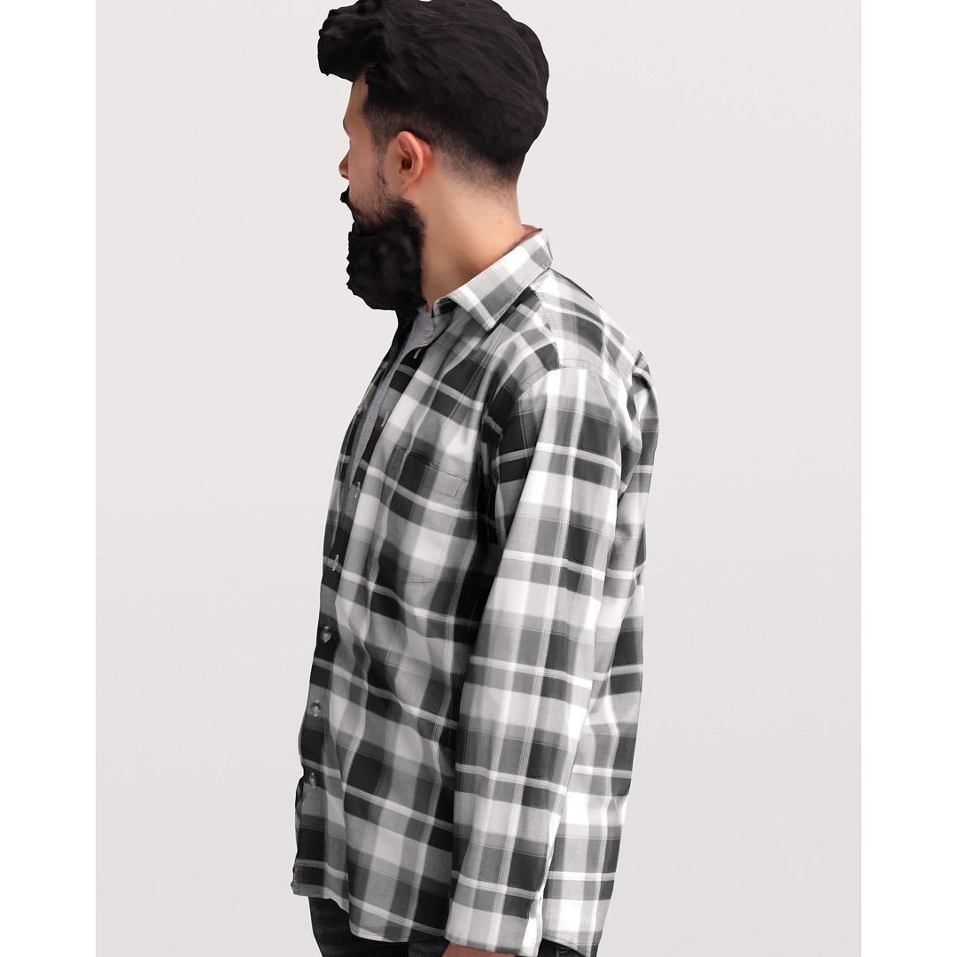 Humano Shopping Man 3D Model – Realistic PBR Character, FBX, OBJ - View 9