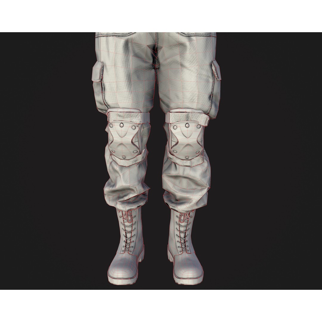 Soldier 3D Model – Low Poly Rigged Character with Ratnik Gear - View 19