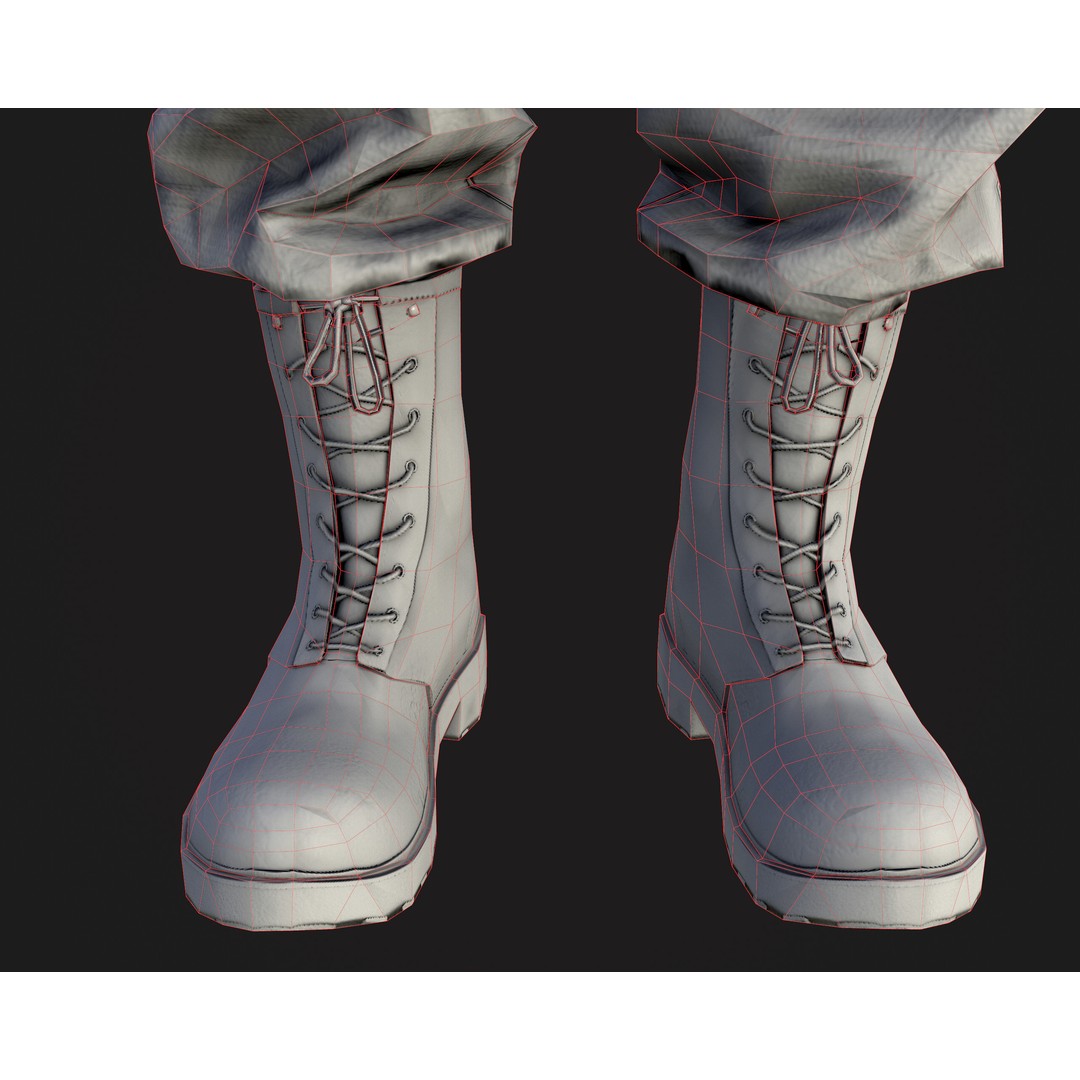 Soldier 3D Model – Low Poly Rigged Character with Ratnik Gear - View 20