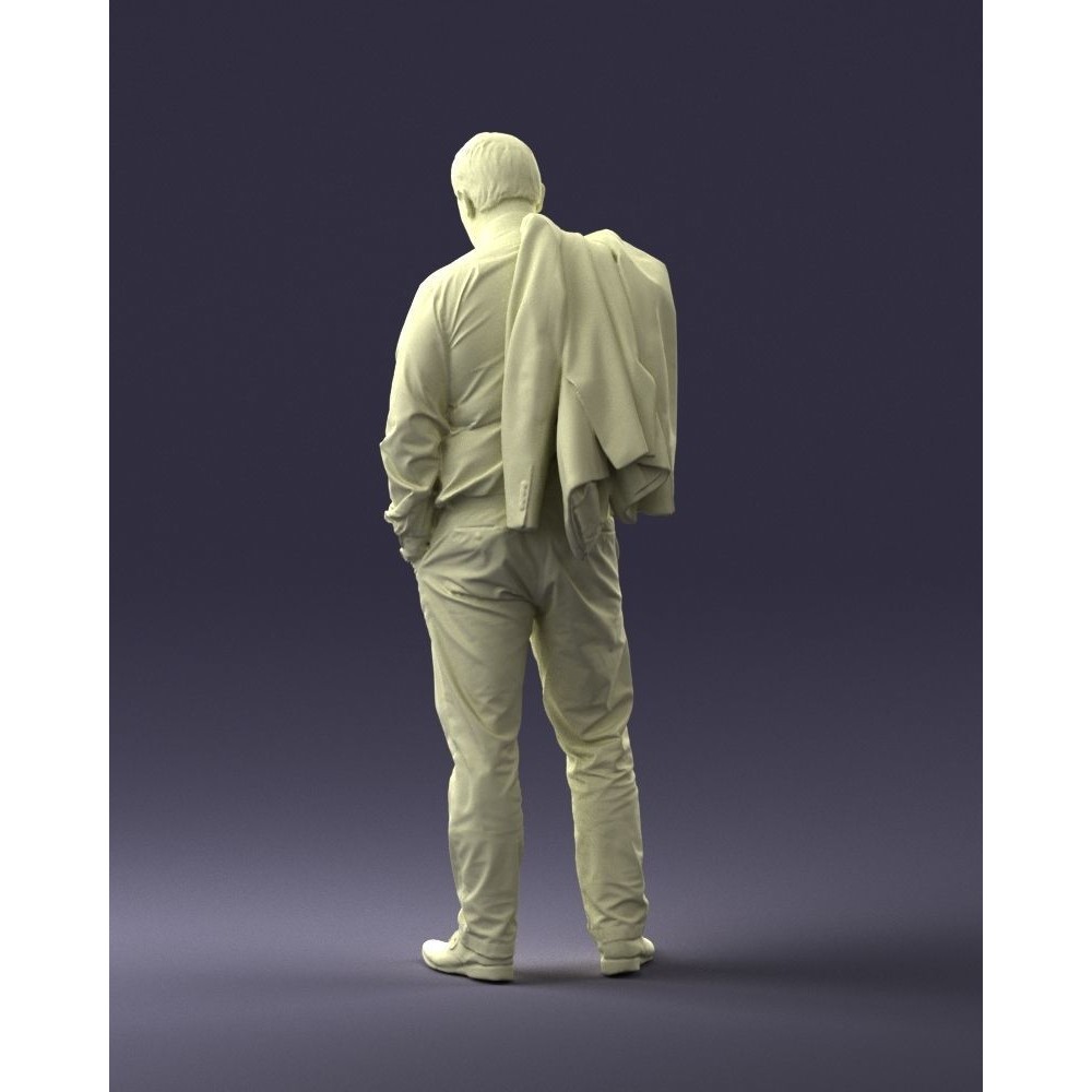 Man 3D Model – Business Attire Character with Jacket, FBX - View 12