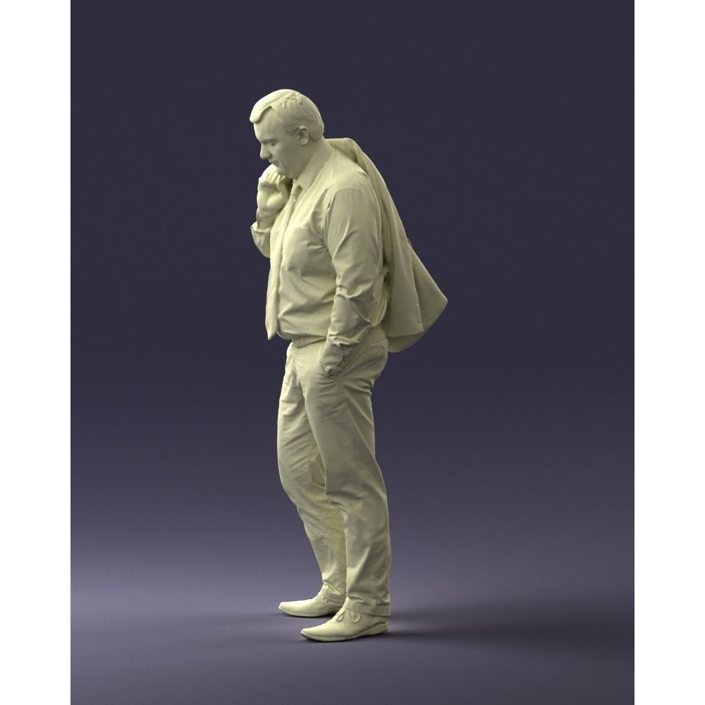 Man 3D Model – Business Attire Character with Jacket, FBX - View 15