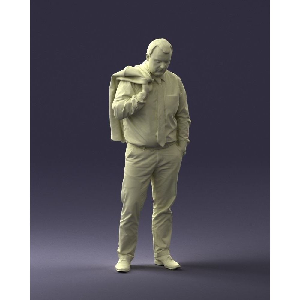 Man 3D Model – Business Attire Character with Jacket, FBX - View 21