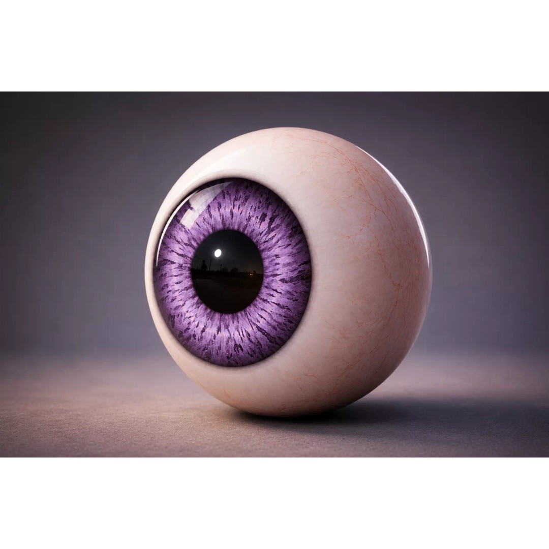 Amber Eye Shader 3D Model – Procedural 4K Game-Ready Asset, FBX