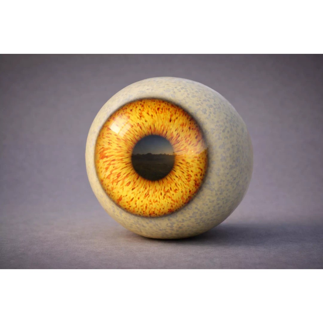 Amber Eye Shader 3D Model – Procedural 4K Game-Ready Asset, FBX - View 10