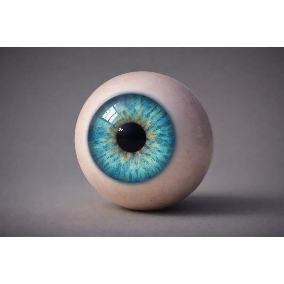 Amber Eye Shader 3D Model – Procedural 4K Game-Ready Asset, FBX - View 4