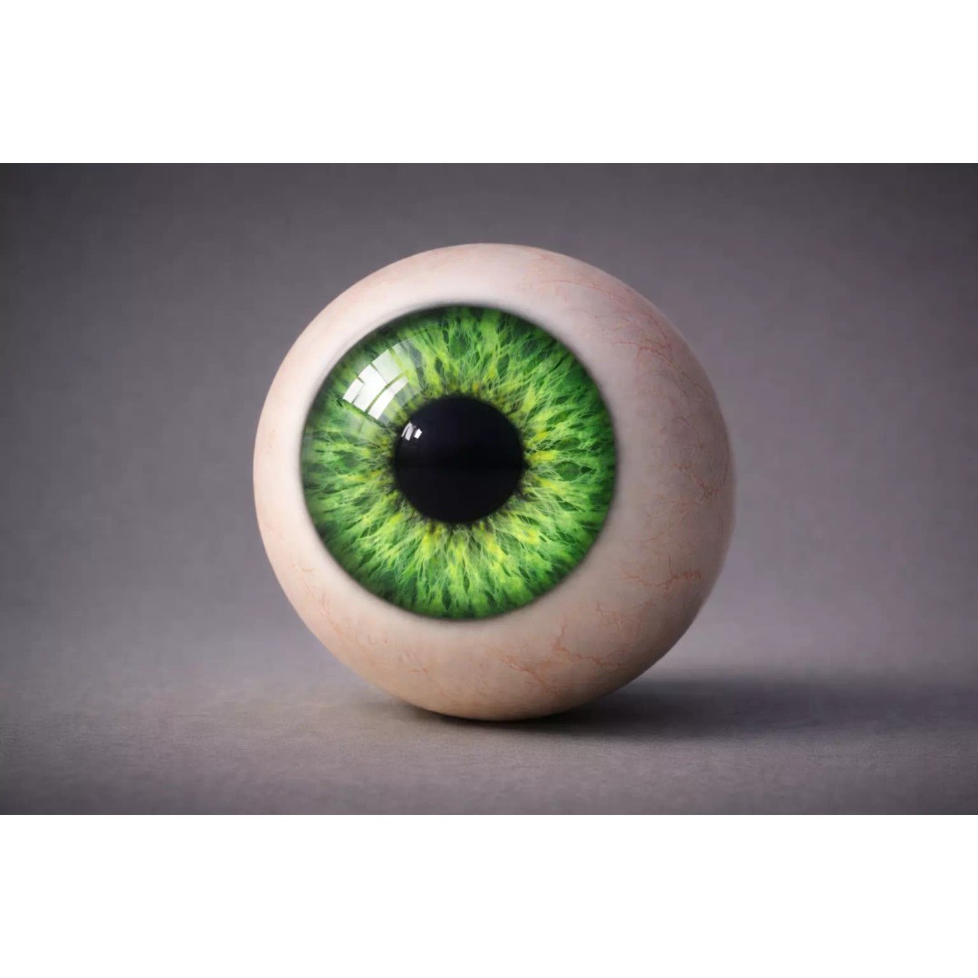 Amber Eye Shader 3D Model – Procedural 4K Game-Ready Asset, FBX - View 5