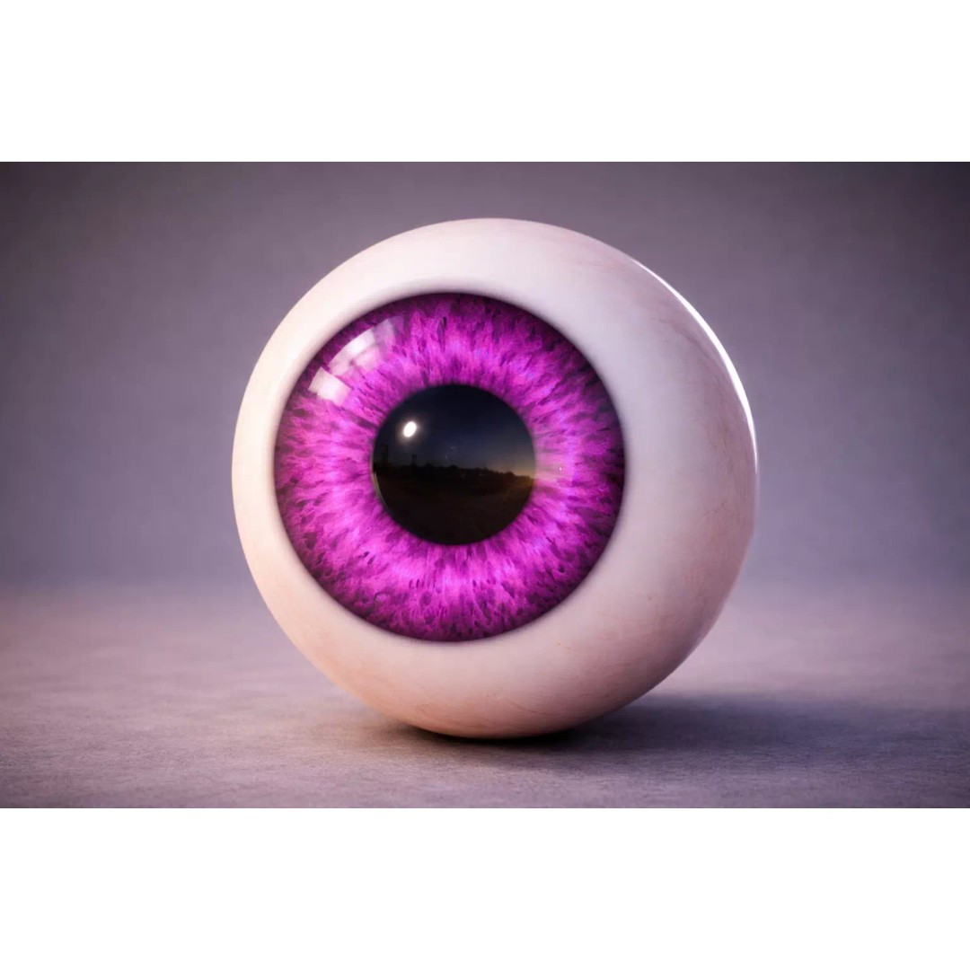 Amber Eye Shader 3D Model – Procedural 4K Game-Ready Asset, FBX - View 6