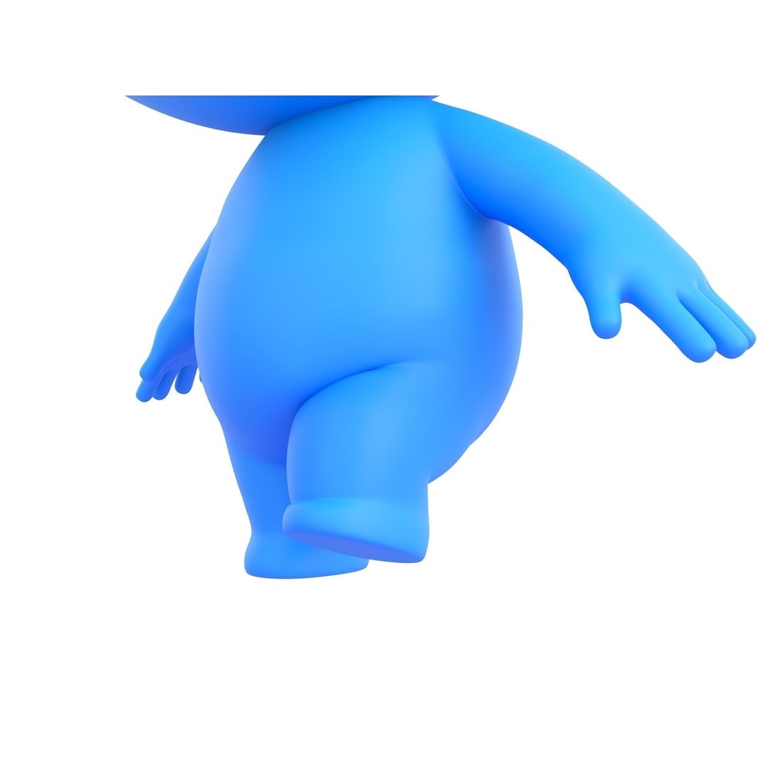 Rigged Little Man 3D Model – Cartoon Character, FBX & OBJ Formats - View 10