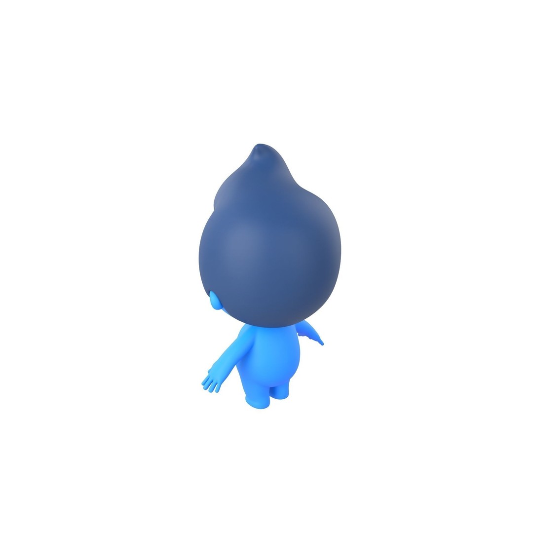 Rigged Little Man 3D Model – Cartoon Character, FBX & OBJ Formats - View 17