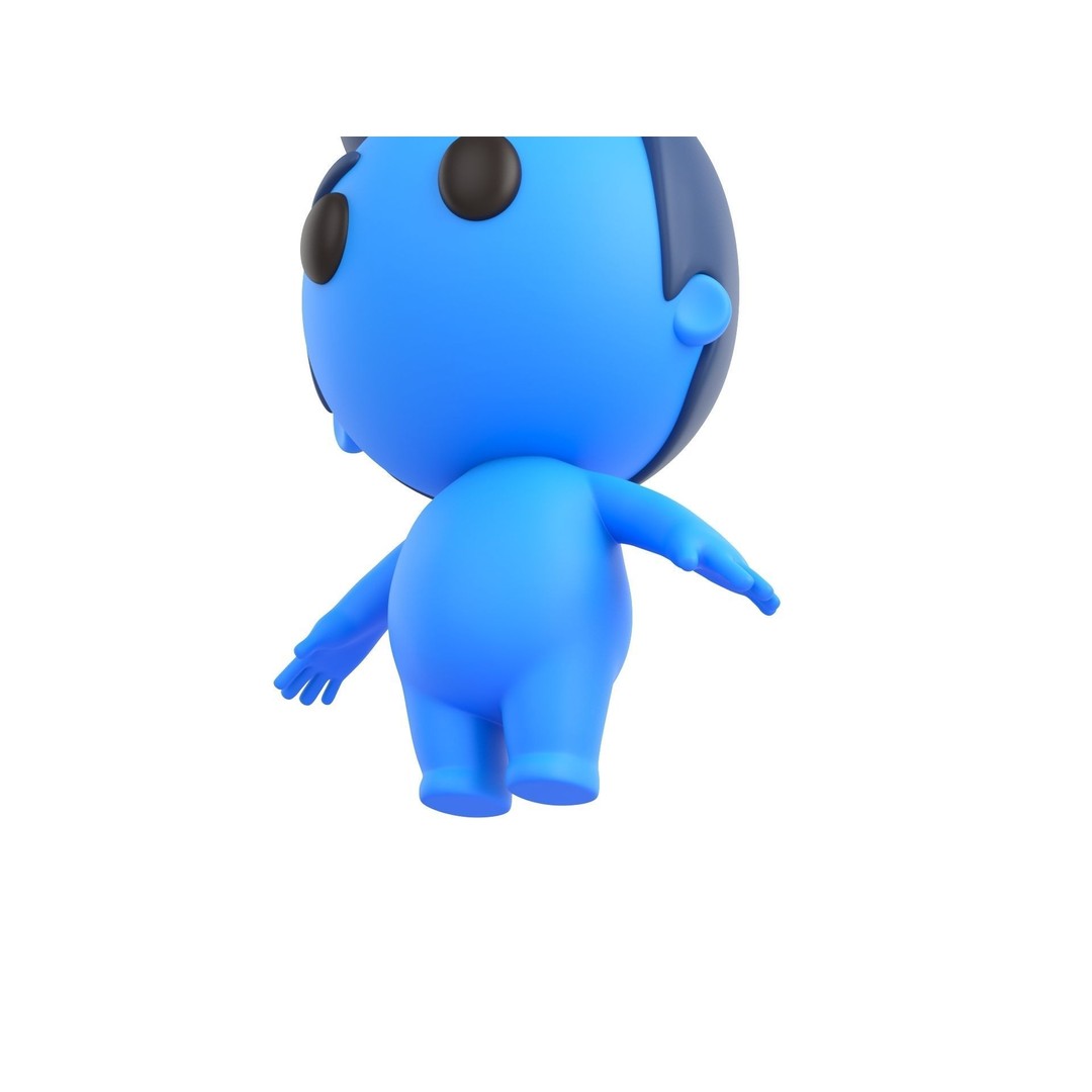Rigged Little Man 3D Model – Cartoon Character, FBX & OBJ Formats - View 20