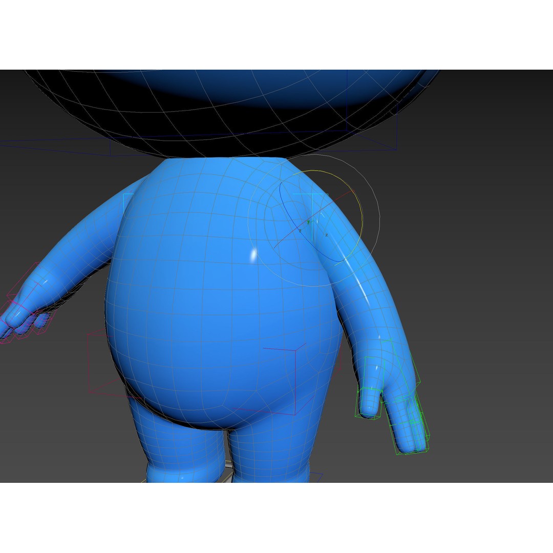 Rigged Little Man 3D Model – Cartoon Character, FBX & OBJ Formats - View 28