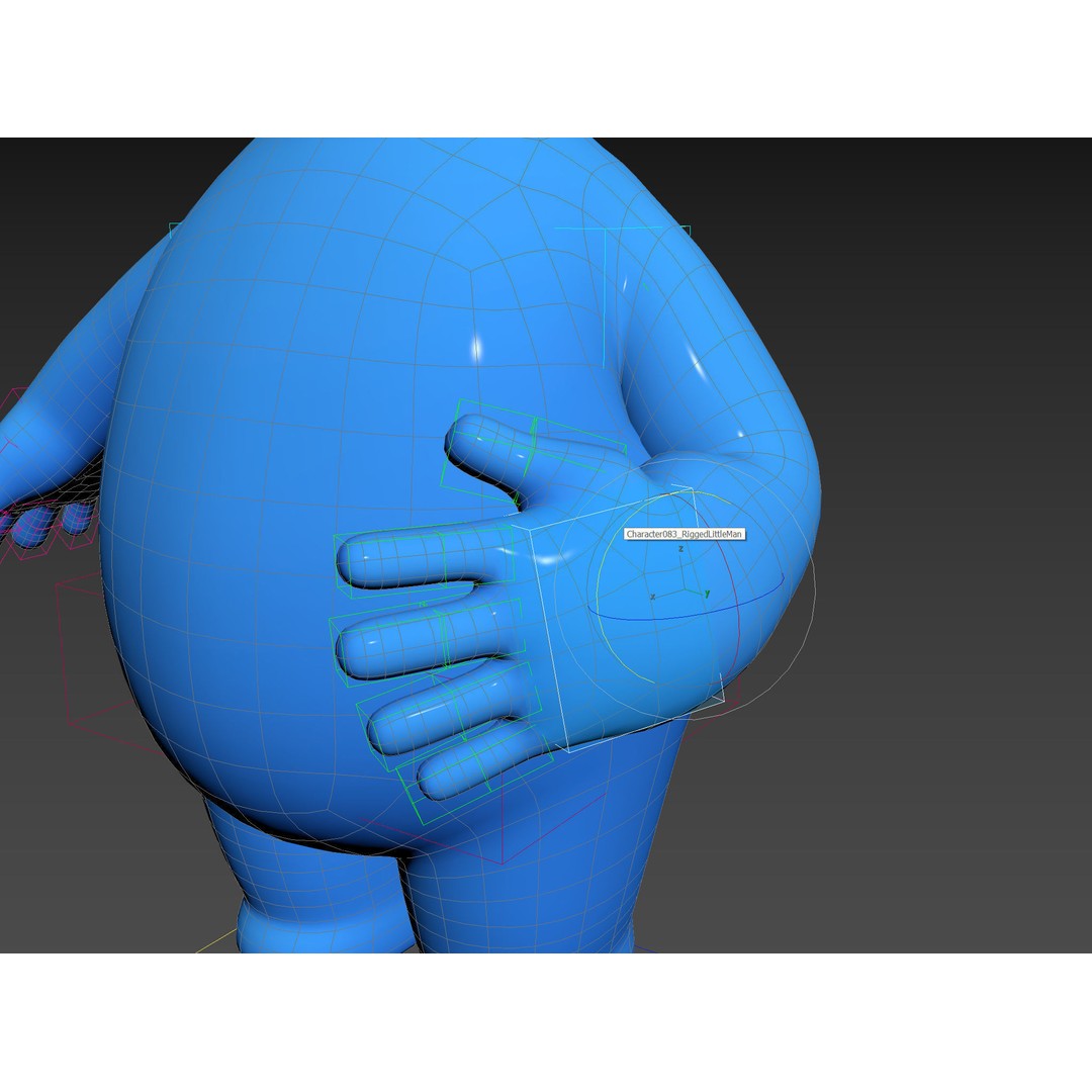 Rigged Little Man 3D Model – Cartoon Character, FBX & OBJ Formats - View 30