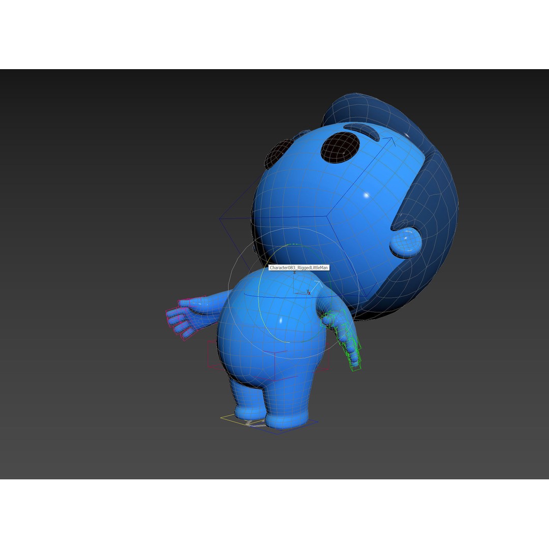 Rigged Little Man 3D Model – Cartoon Character, FBX & OBJ Formats - View 32