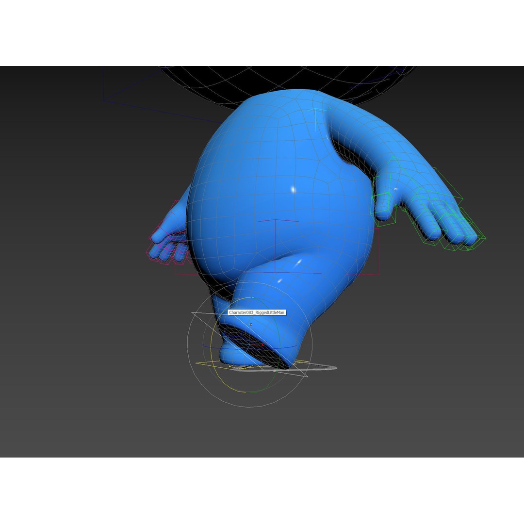 Rigged Little Man 3D Model – Cartoon Character, FBX & OBJ Formats - View 33
