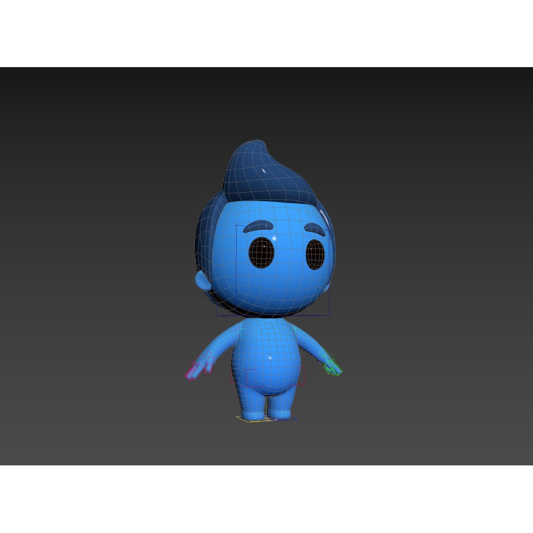 Rigged Little Man 3D Model – Cartoon Character, FBX & OBJ Formats - View 35