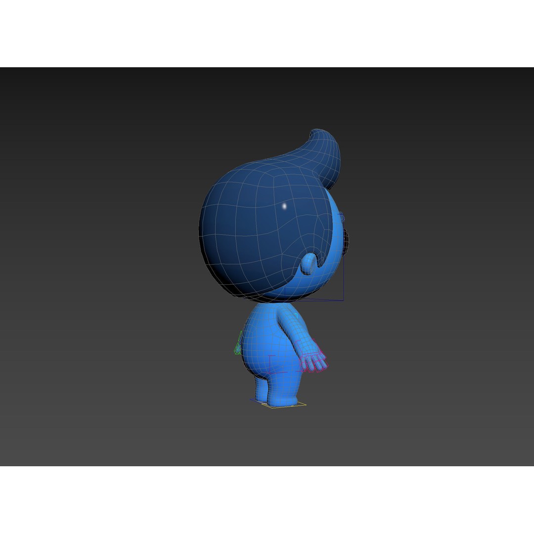 Rigged Little Man 3D Model – Cartoon Character, FBX & OBJ Formats - View 36
