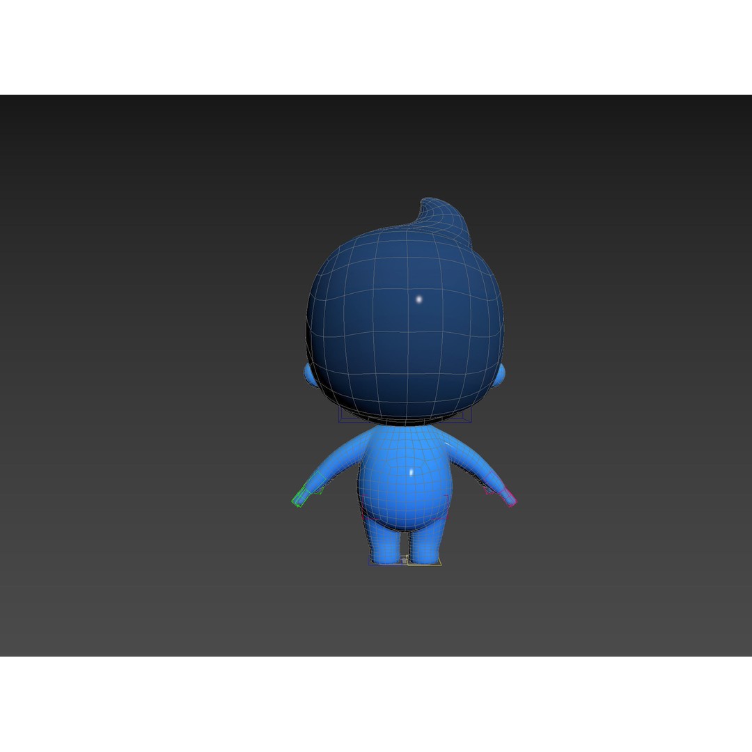 Rigged Little Man 3D Model – Cartoon Character, FBX & OBJ Formats - View 37