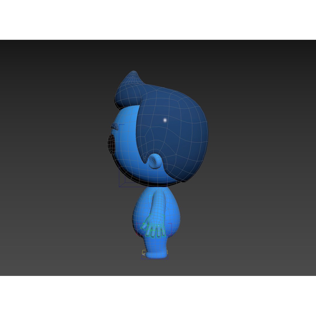 Rigged Little Man 3D Model – Cartoon Character, FBX & OBJ Formats - View 38
