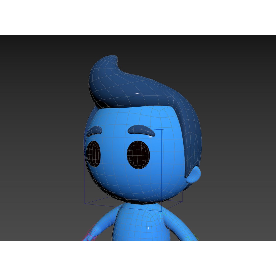Rigged Little Man 3D Model – Cartoon Character, FBX & OBJ Formats - View 39