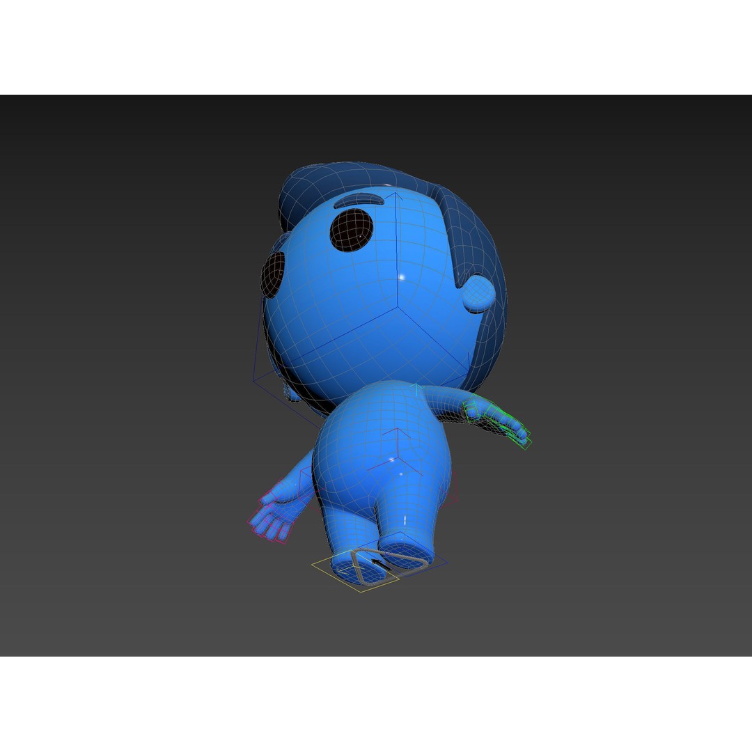 Rigged Little Man 3D Model – Cartoon Character, FBX & OBJ Formats - View 40