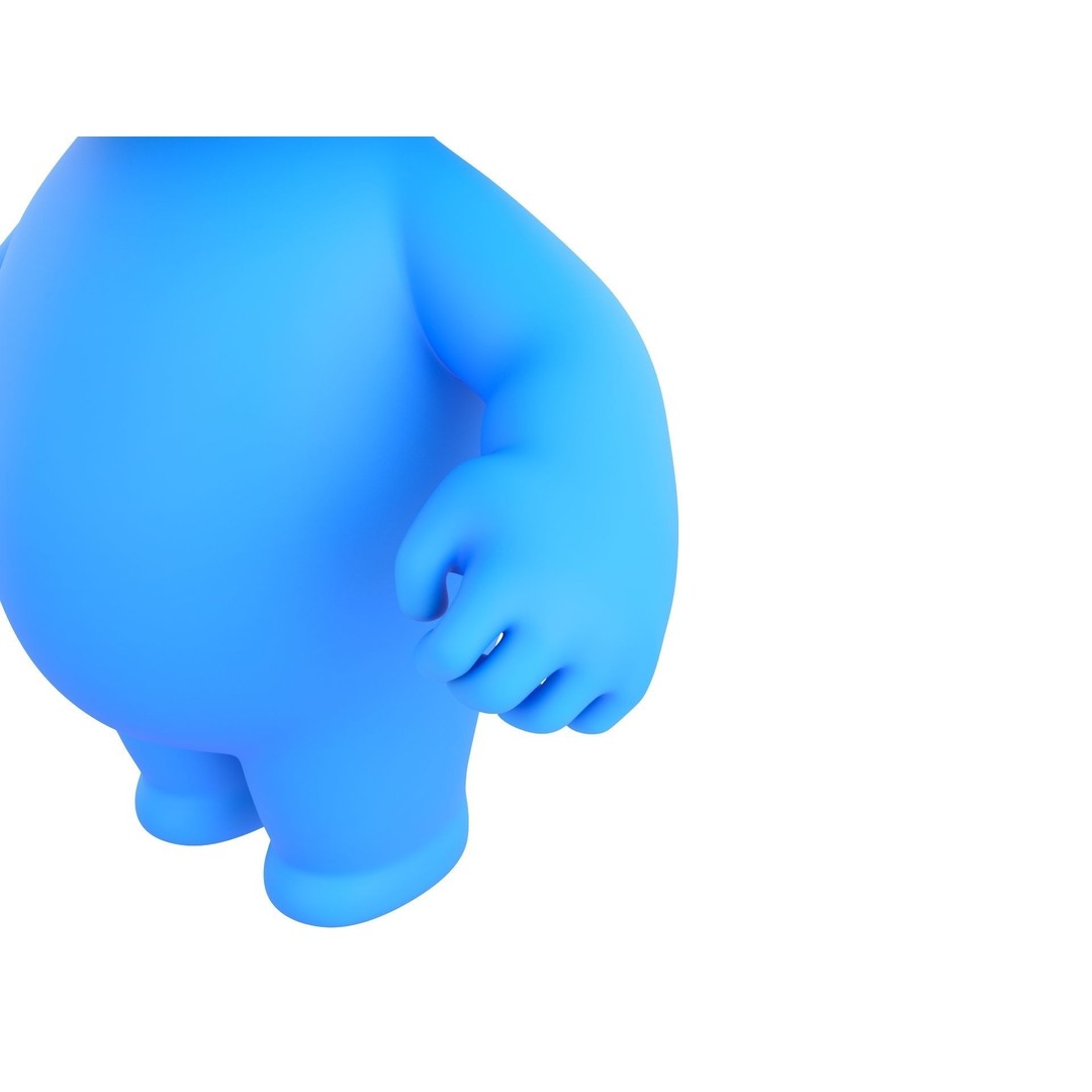 Rigged Little Man 3D Model – Cartoon Character, FBX & OBJ Formats - View 7