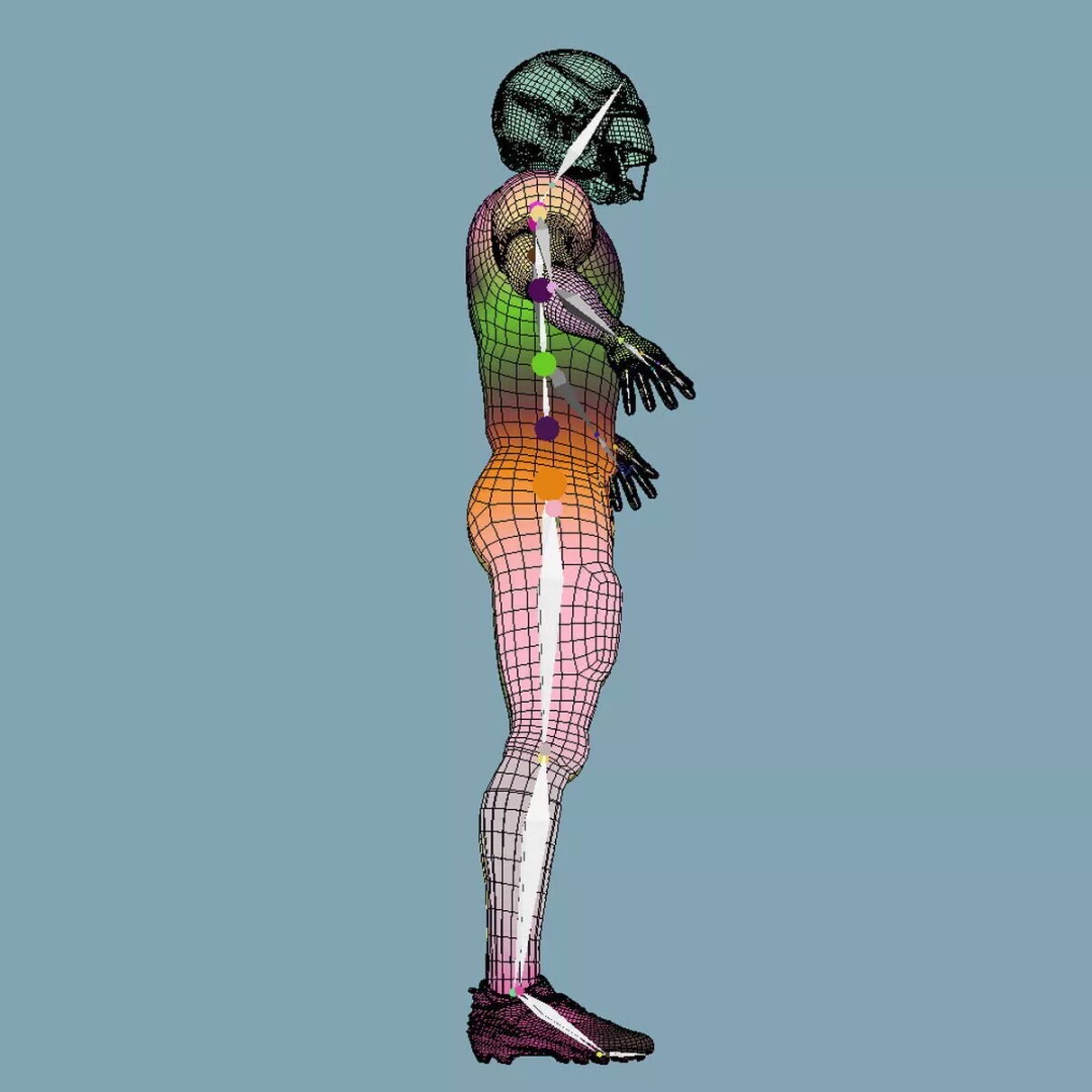 Justin Jefferson 3D Model – A-Pose Rigged Character for Animation