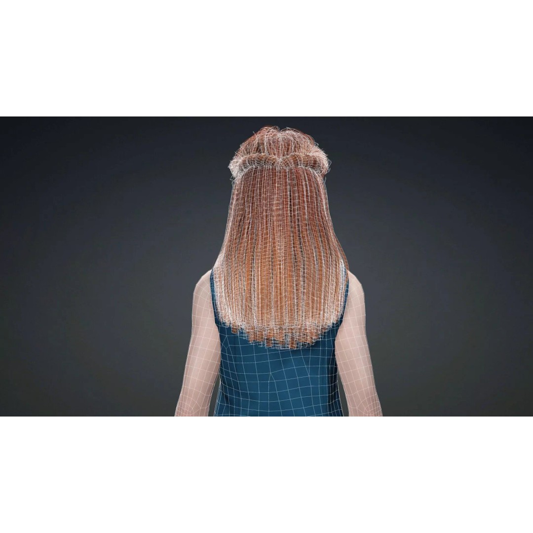 Teen Girl Character 3D Model – Rigged Game Asset, FBX, PBR Textures - View 17