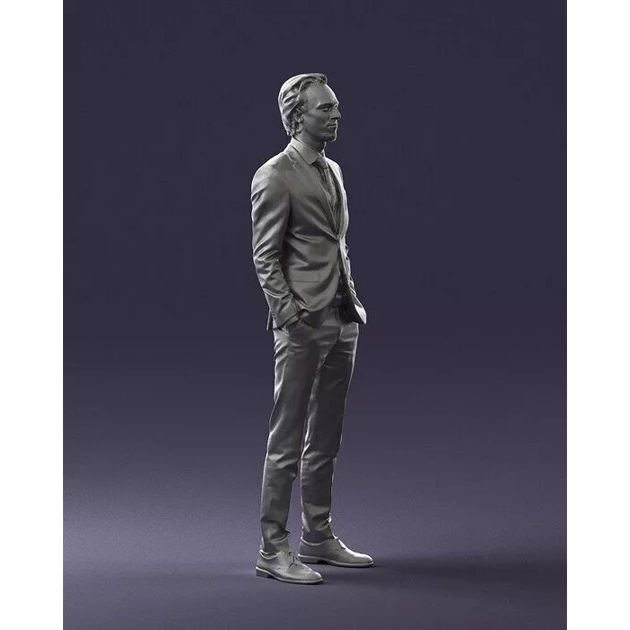 Business Man 3D Model – Realistic Full Body Character, FBX, OBJ - View 12