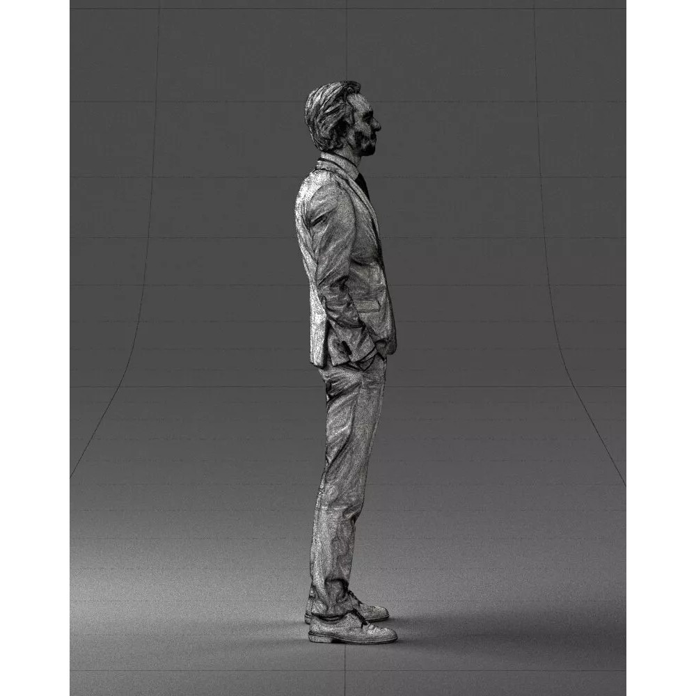 Business Man 3D Model – Realistic Full Body Character, FBX, OBJ - View 16