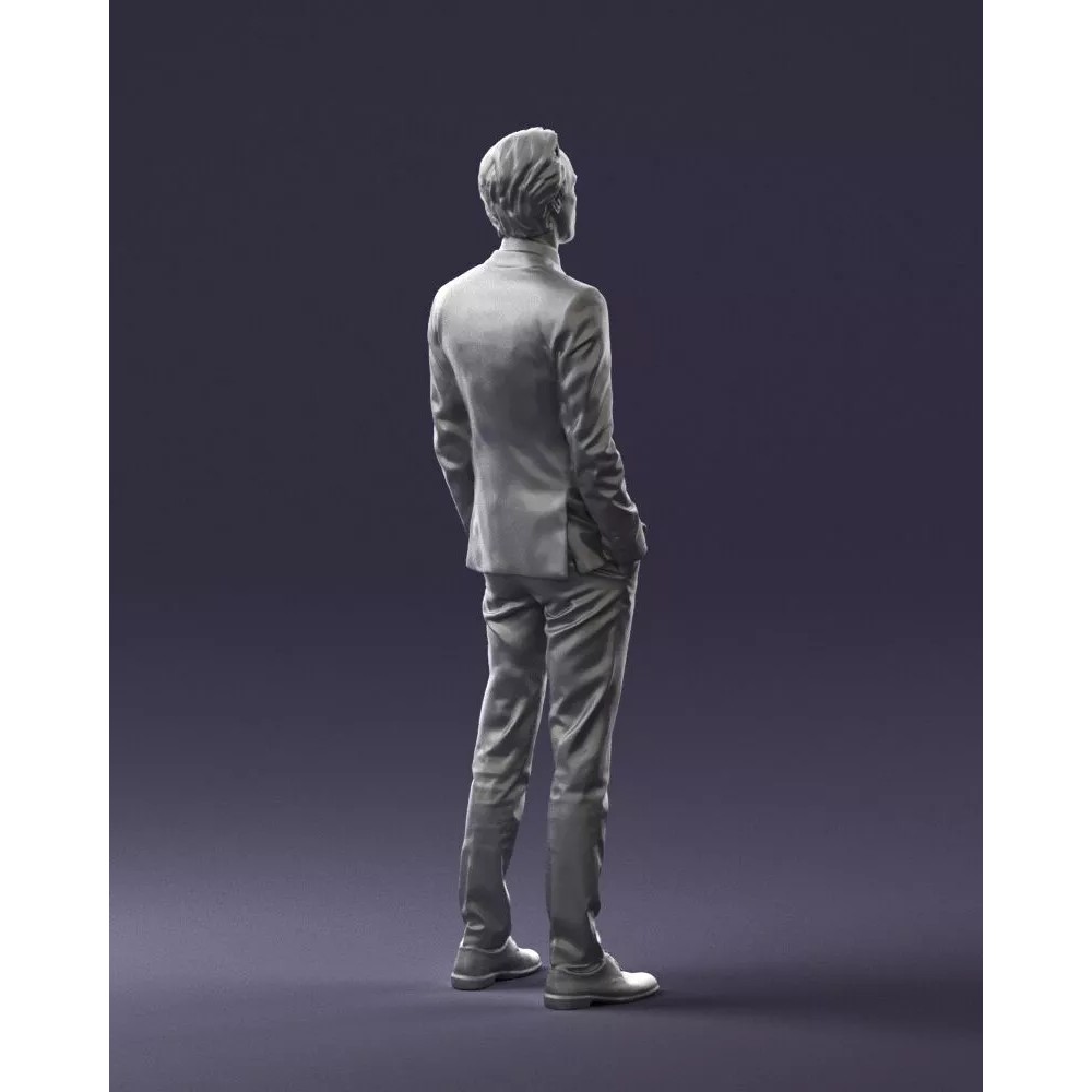 Business Man 3D Model – Realistic Full Body Character, FBX, OBJ - View 18