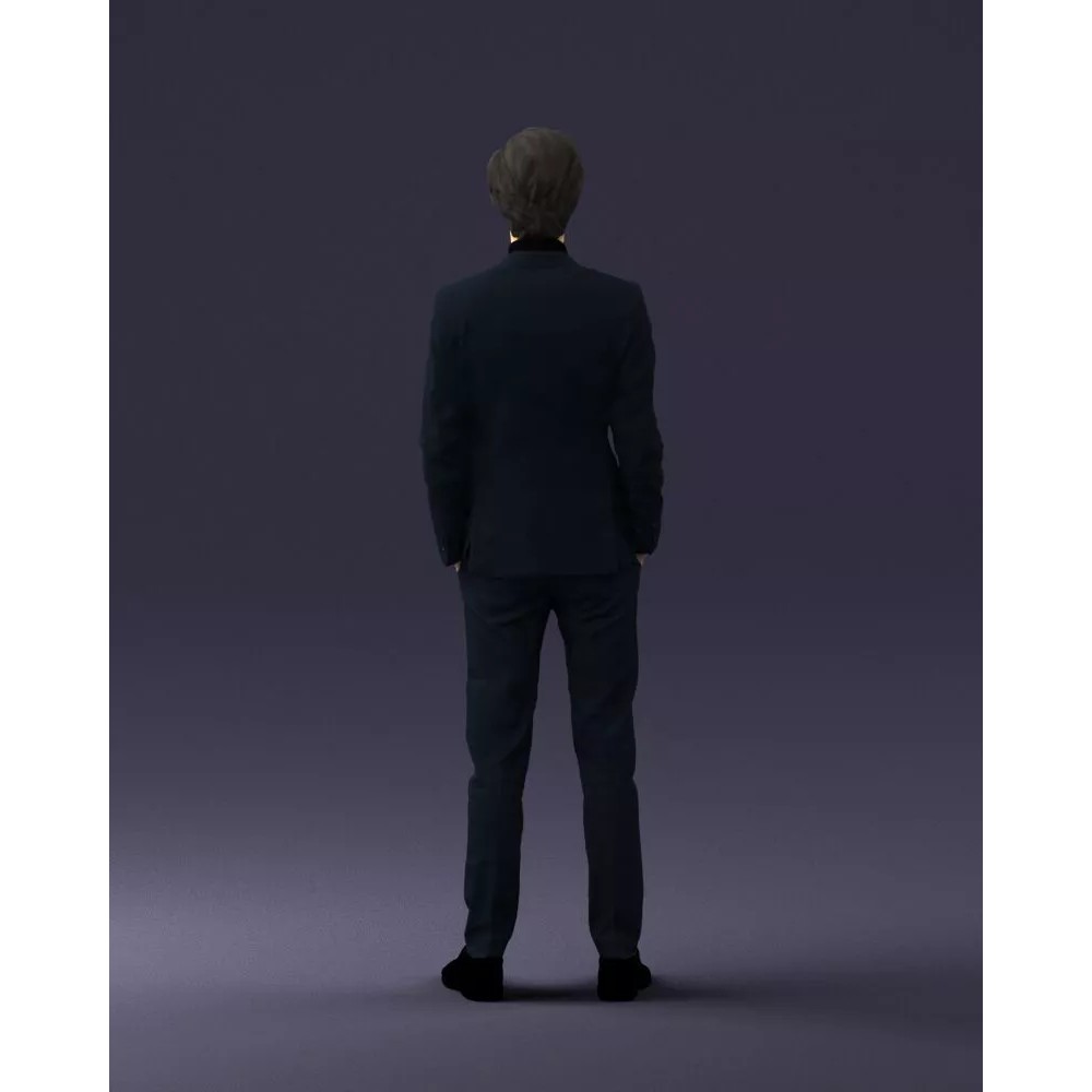 Business Man 3D Model – Realistic Full Body Character, FBX, OBJ - View 20
