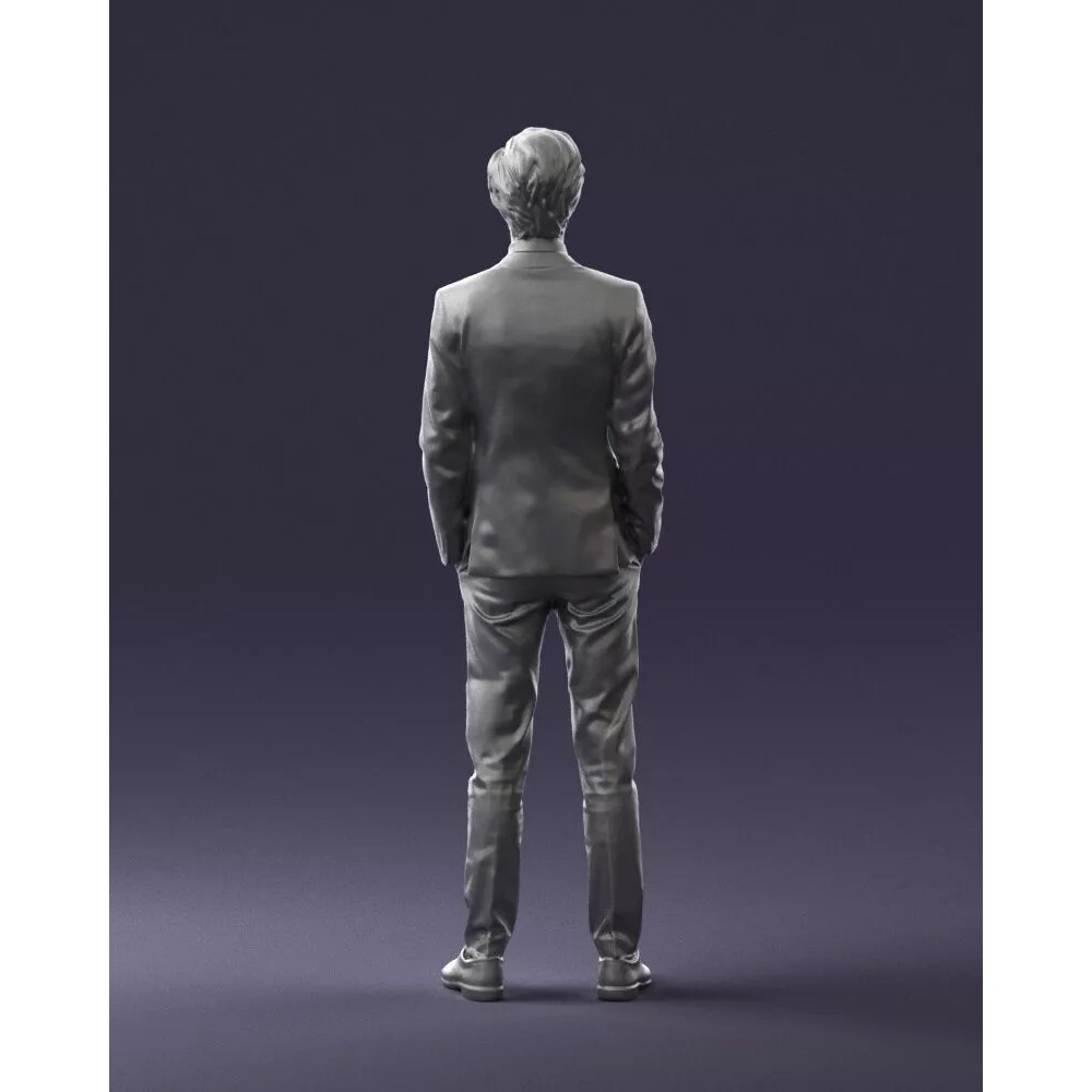 Business Man 3D Model – Realistic Full Body Character, FBX, OBJ - View 21