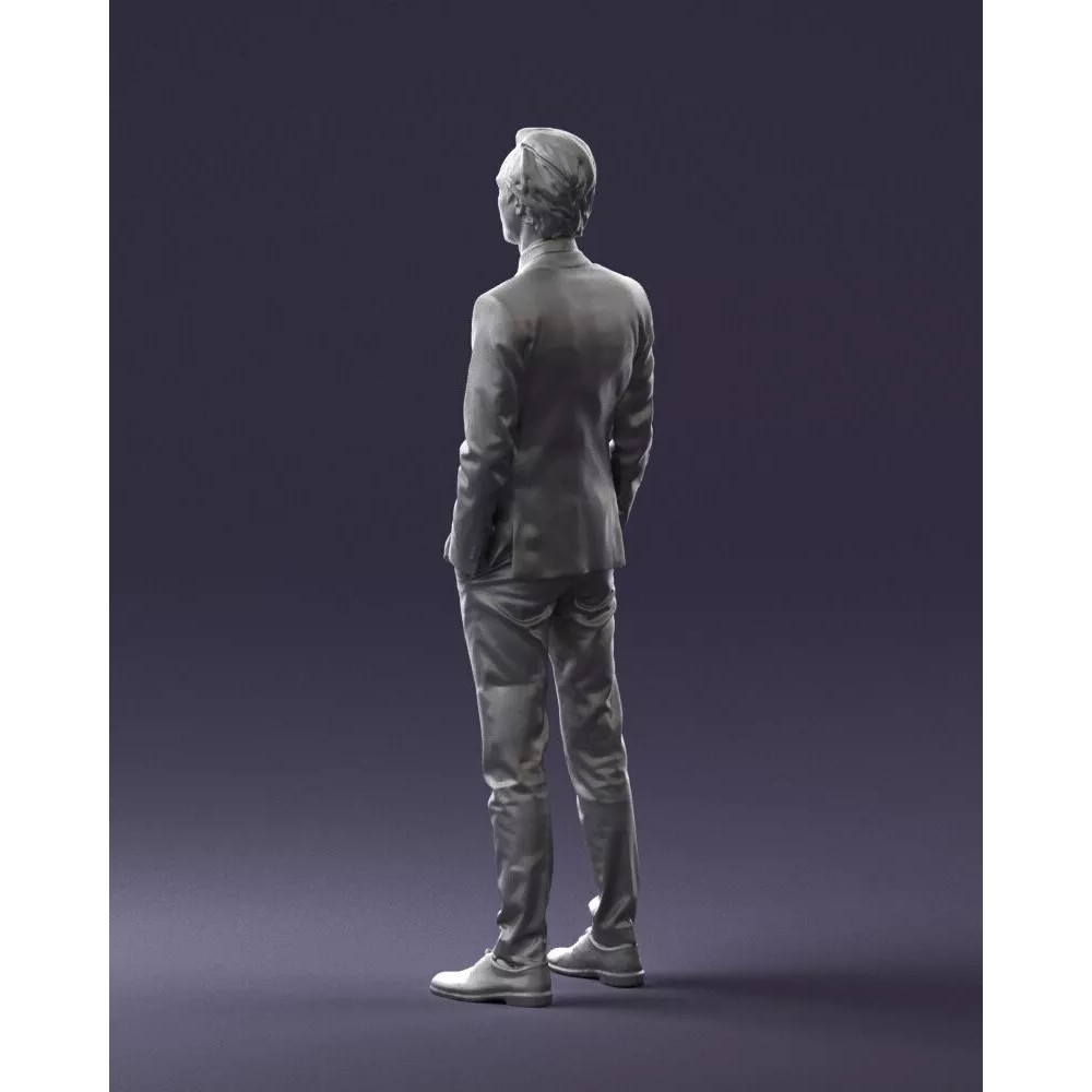 Business Man 3D Model – Realistic Full Body Character, FBX, OBJ - View 24