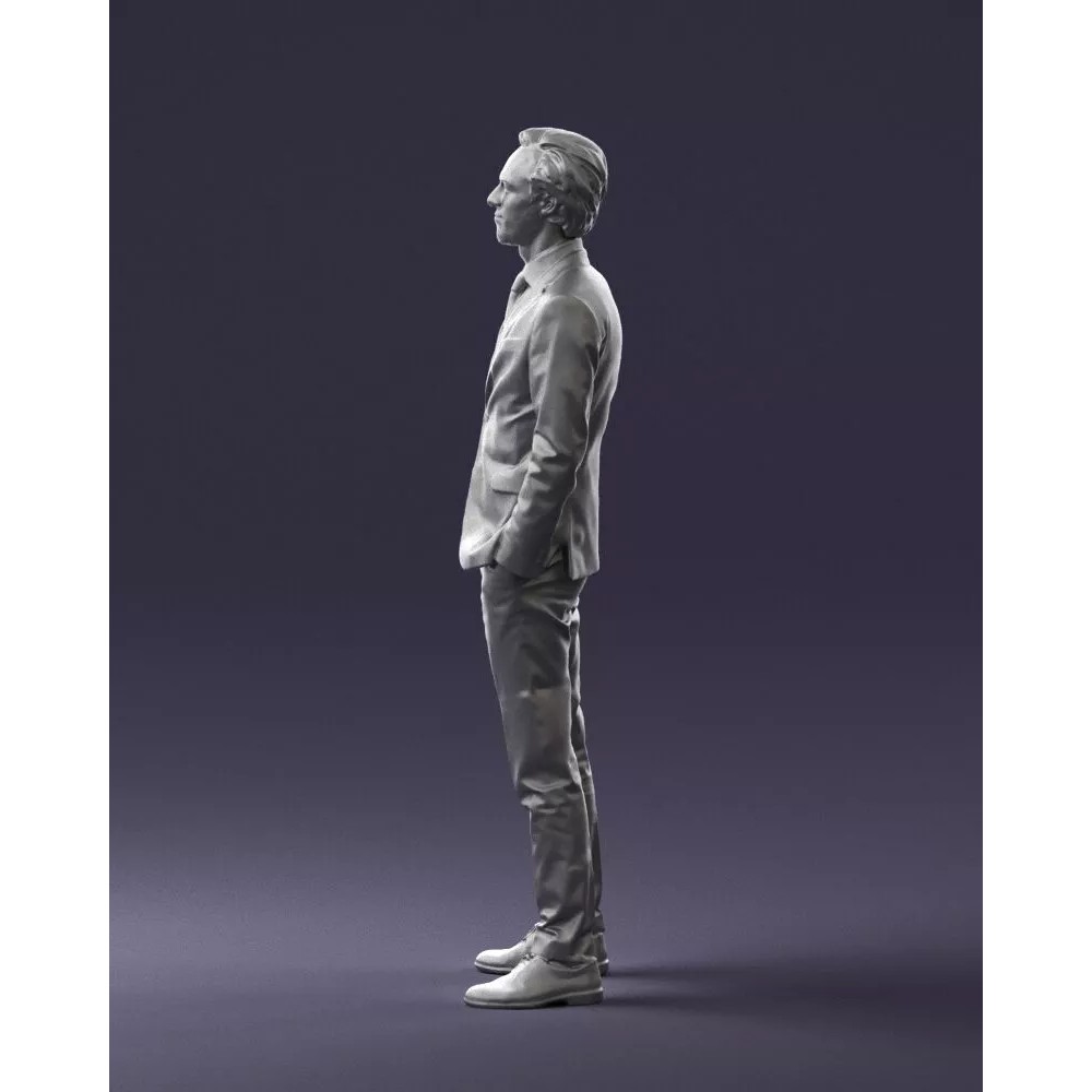 Business Man 3D Model – Realistic Full Body Character, FBX, OBJ - View 27