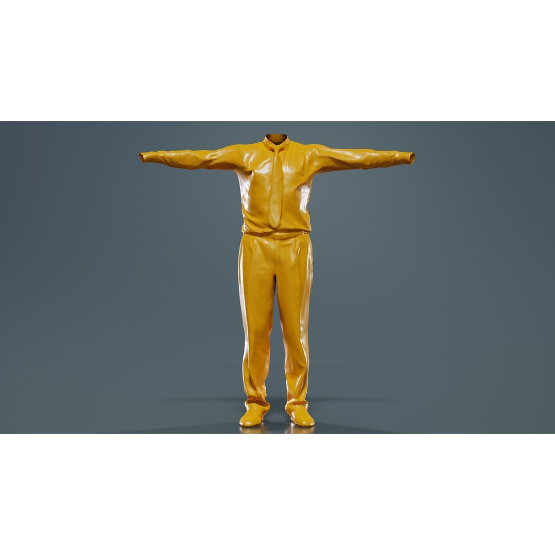 Business Costume 11 3D Model – Low Poly Character Asset, FBX, Blender - View 14