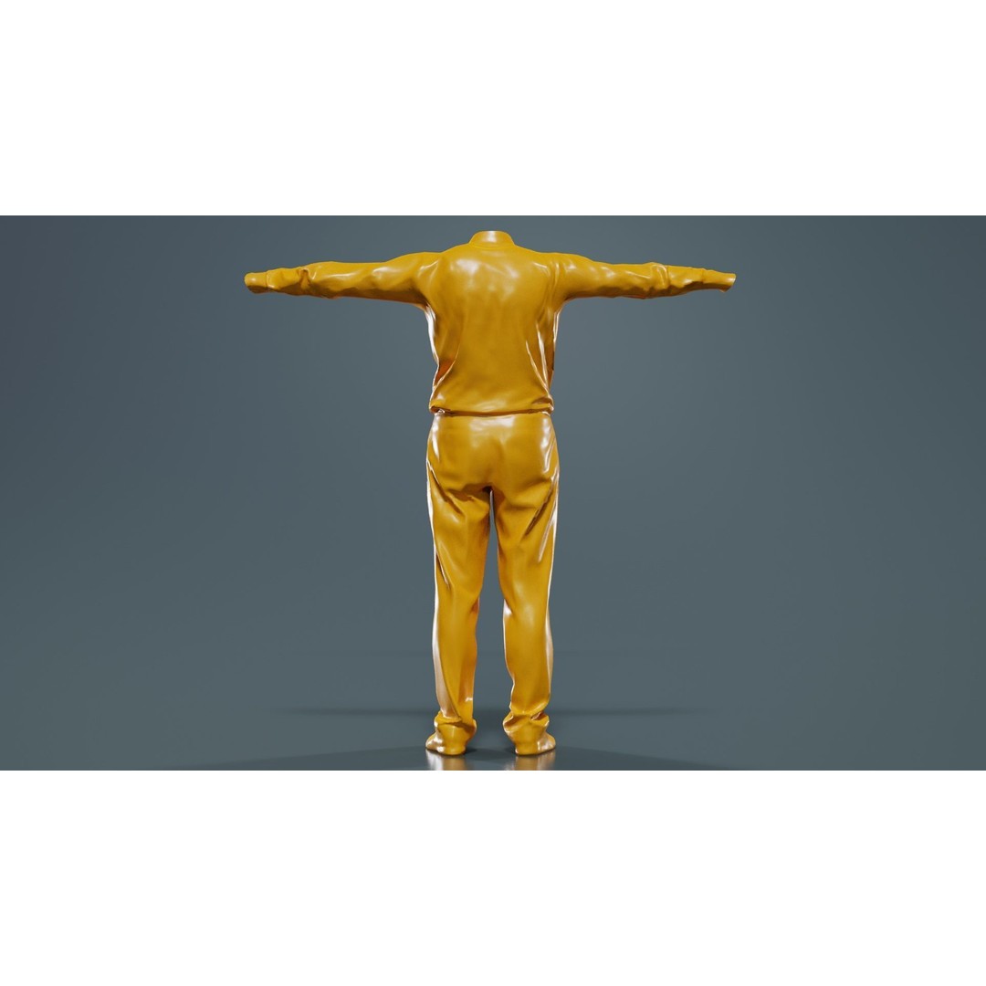 Business Costume 11 3D Model – Low Poly Character Asset, FBX, Blender - View 15